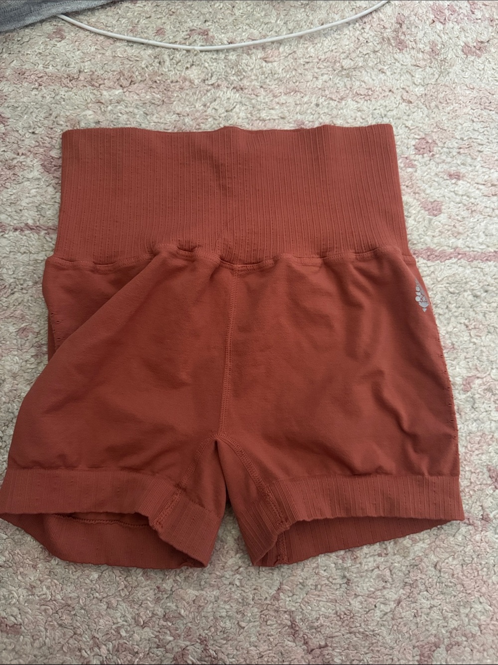 High-Waist Rust brown/orange color size small from free people